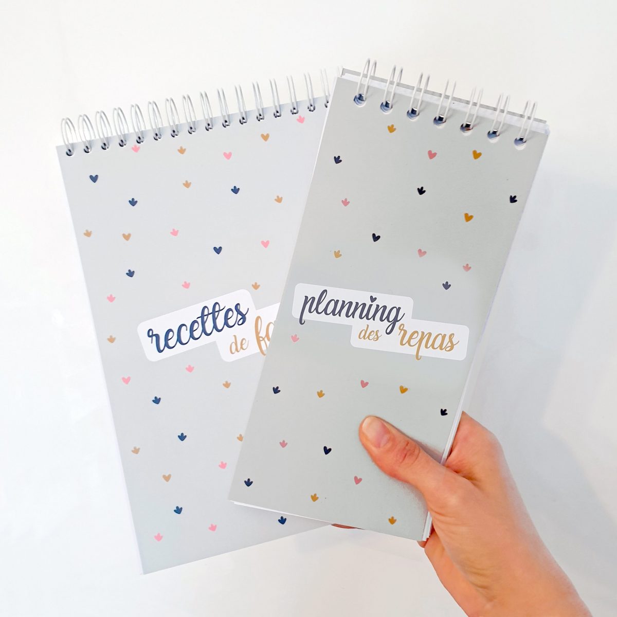 Page De Garde Mon Cahier De Recettes Lot de carnets : recettes à remplir / planning de repas | Atelier Hello Moon