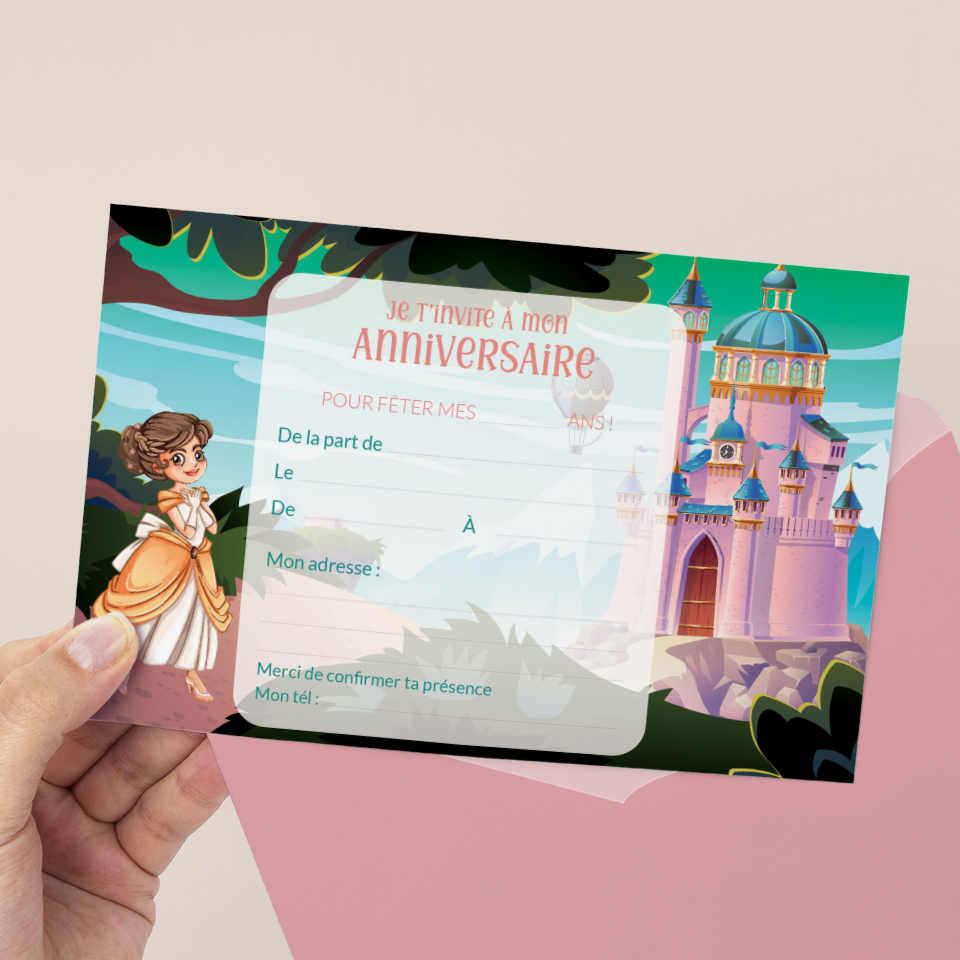  Carte d'invitation anniversaire