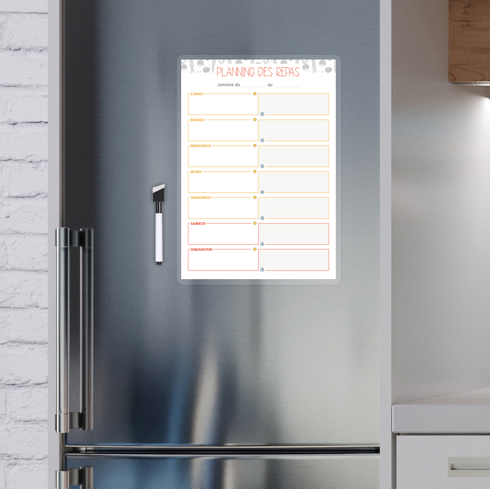 Planificateur de frigo -  France